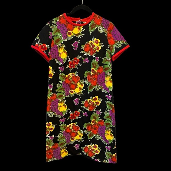 Vintage Poly Fruits and Flowers Dress - Picture 11 of 11